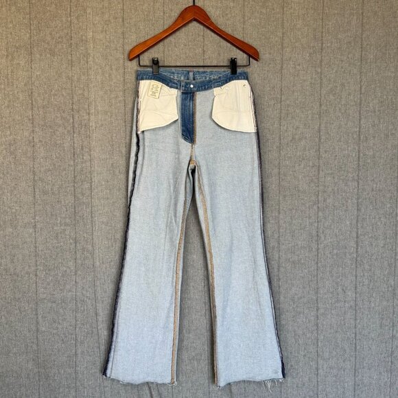 ALICE +OLIVIA Fabulous Mid Rise 70s Bootcut Jeans; Best Intentions Wash Size 30 - Picture 8 of 16